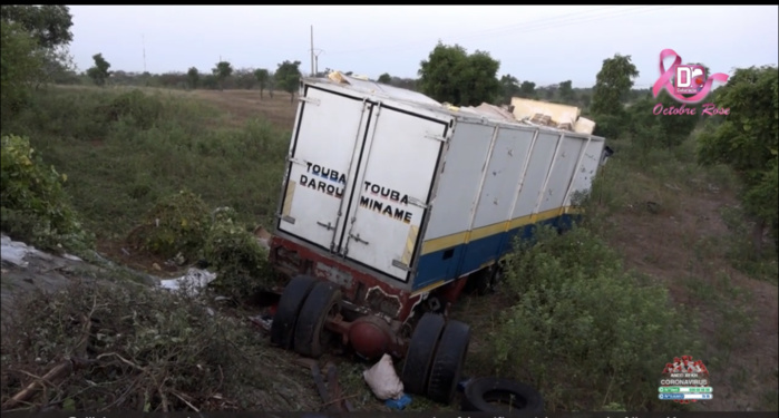 Accident mortel à « Allou Kagne » : Le convoyeur du camion frigorifique apporte des précisions sur les circonstances et affirme avoir été victime de vol.