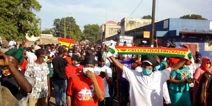 KOLDA : Marche pacifique de l’UFDG contre le troisième mandat d'Alpha Condé.