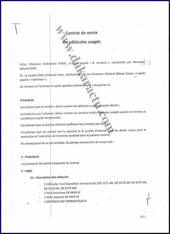 Exclusif. Ce qui s’est réellement passé dans les transactions entre Wade, Cheikh Amar, Samuel Sarr et M'baye Guèye.  (DOCUMENTS)