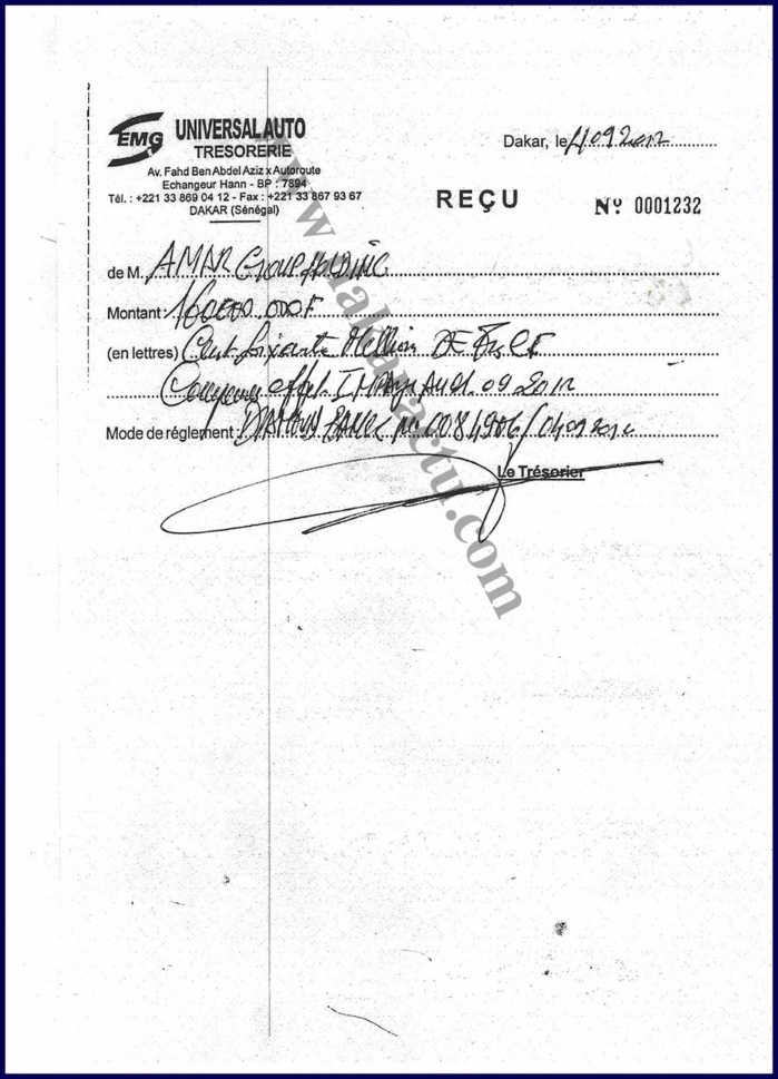 Exclusif. Ce qui s’est réellement passé dans les transactions entre Wade, Cheikh Amar, Samuel Sarr et M'baye Guèye.  (DOCUMENTS)