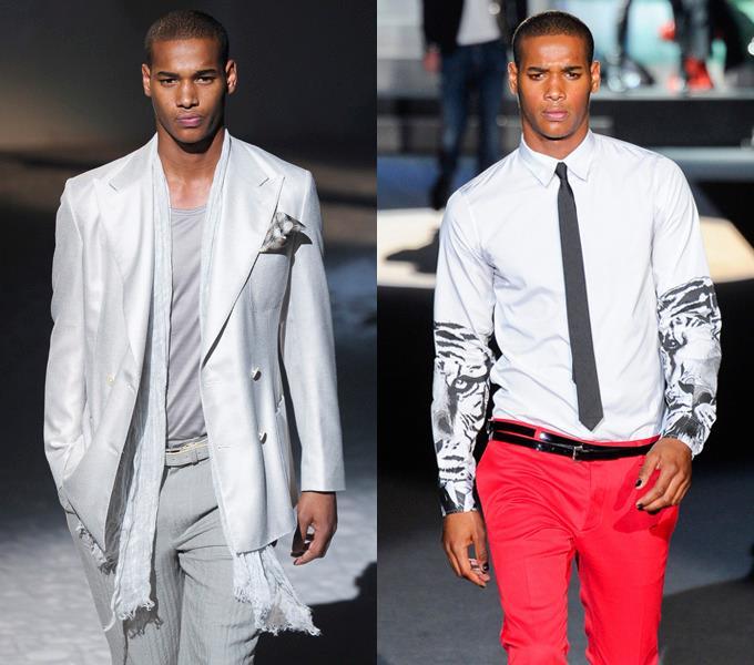 Sacha Mbaye, mannequin sénégalais, évoluant à Paris