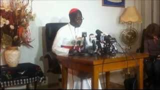 Cardinal Théodore Adrien Sarr sur la démission du Pape Nous sommes émus de le voir partir
