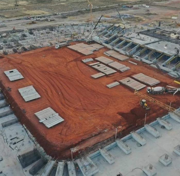 Infrastructures sportives : Focus sur les travaux de construction du stade du Sénégal (Photos)