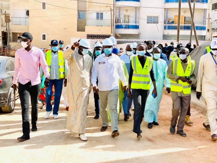 Commune de Yoff : Le ministre Samba Ndiobène Ka satisfait de l'état d'exécution des travaux d'infrastructures. Commune de Yoff : Le ministre Samba Ndiobène Ka satisfait de l'état d'exécution des travaux d'infrastructures.