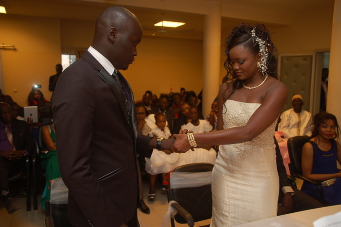 Les images du mariage civil de Makhtar Seck et Fama Thioune
