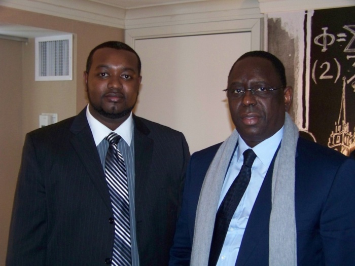 Amadou François Gaye ,Vice President Tetra Worldwide LLC avec le President Macky Sall