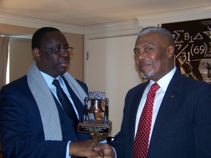 Christopher Baker President CEO Tetra Worldwide LLC. avec President Macky Sall