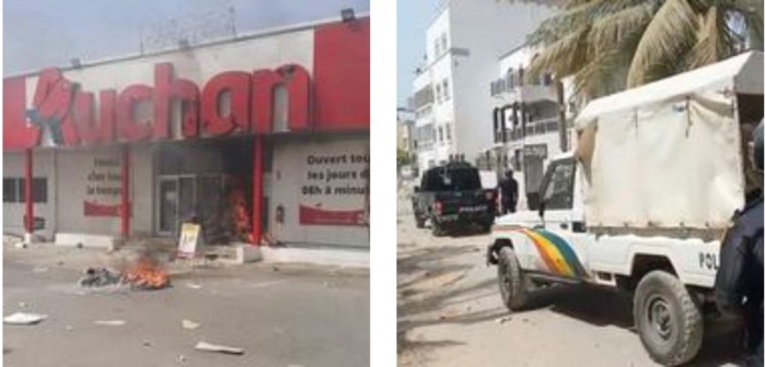 Manifestations des partisans de Sonko : la maison de Mahmoud Saleh et « Auchan » Sacré Cœur vandalisés