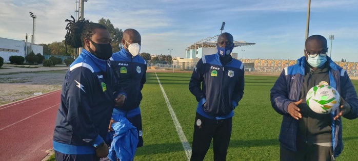 Ligue des champions CAF / Phase de groupes : Teungueth FC s’est entraîné sur la pelouse du stade Radès de Tunis, Dabo aux aguets...
