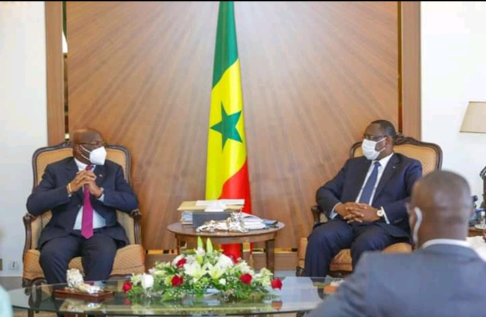 Élections Présidence CAF : Le candidat ivoirien, Jacques Anouma s’est entretenu avec le président Macky Sall.