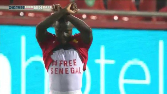 Football / Majorque : L’international sénégalais, Amath Ndiaye Diédhiou, célèbre son but en mode « Free Sénégal » Football / Majorque : L’international sénégalais, Amath Ndiaye Diédhiou, célèbre son but en mode « Free Sénégal »