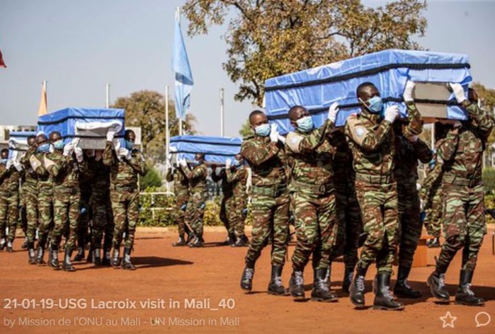 4 Casques bleus tchadiens tués à Aguelhok (Mali) : la Minusma condamne fermement cette « ignoble attaque terroriste » 4 Casques bleus tchadiens tués à Aguelhok (Mali) : la Minusma condamne fermement cette « ignoble attaque terroriste »