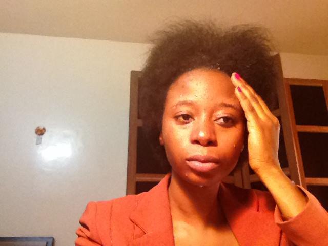 Adiouza Diallo au réveil, coiffure naturelle