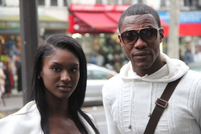 Tange Tandian, patron de Vipnews à Paris en compagnie du mannequin Felisha Faye Mendes