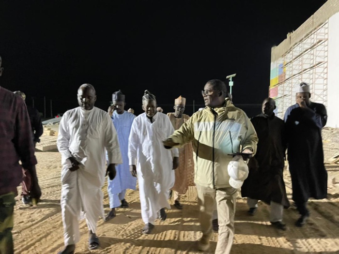 Ciss-Plazza / Kaolack : Le Khalife général de Médina Baye visite les chantiers de Baye Ciss.