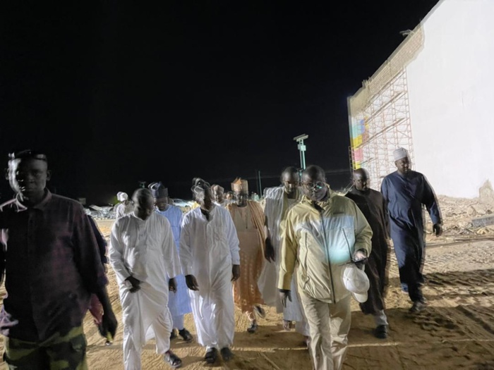 Ciss-Plazza / Kaolack : Le Khalife général de Médina Baye visite les chantiers de Baye Ciss. Ciss-Plazza / Kaolack : Le Khalife général de Médina Baye visite les chantiers de Baye Ciss.
