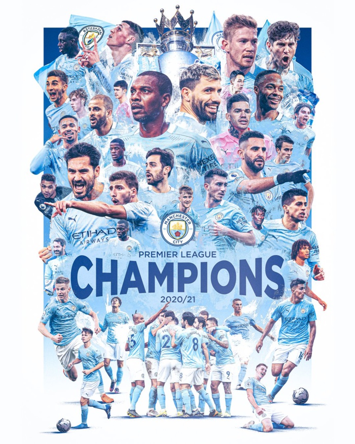 Premier League : Manchester City champion d’Angleterre pour la 7e fois !