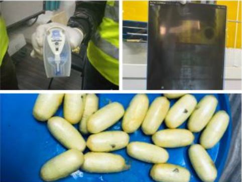 AIBD : 41 boulettes de cocaïne d’une valeur estimée à 45 000 000 de francs CFA saisies sur une « mule »