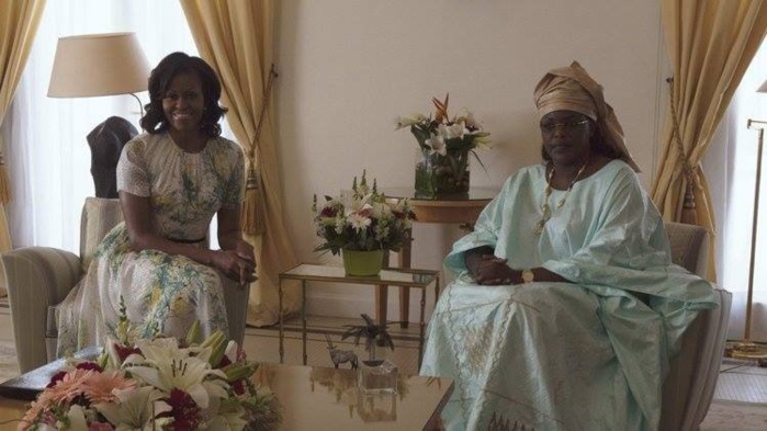 Les deux premières dames au Palais de la République du Sénégal