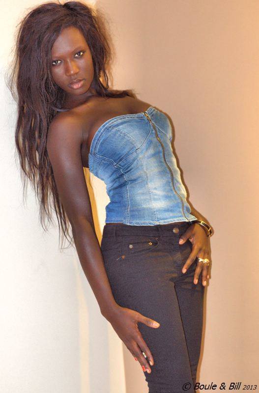 La top modèle Ebène Diop, gagnante du vote des internautes "Face Of The Year"