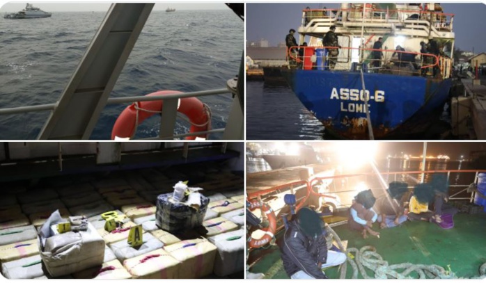 Trafic de drogue : l’armée intercepte un navire transportant du haschich