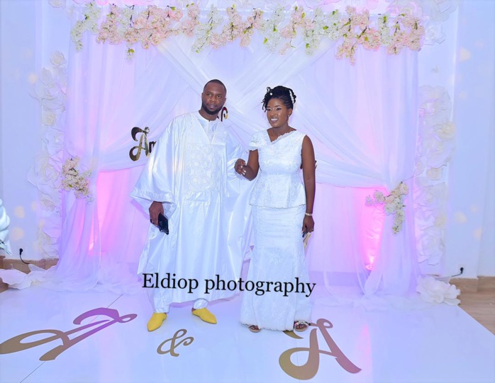 Carnet blanc : Amina Diop, fille de la célèbre Collé Ardo Sow, dit Oui à Adama Bèye, patron de AB Corporation. Carnet blanc : Amina Diop, fille de la célèbre Collé Ardo Sow, dit Oui à Adama Bèye, patron de AB Corporation.