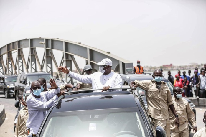 Tournée économique : Le président Macky Sall est arrivé à Saint-Louis (images)