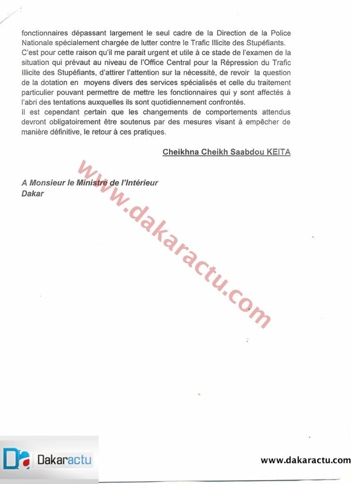 Rapports du Commissaire Keïta : Ce qu’il transmettait aux autorités dès le 13 Février.(DOCUMENTS)