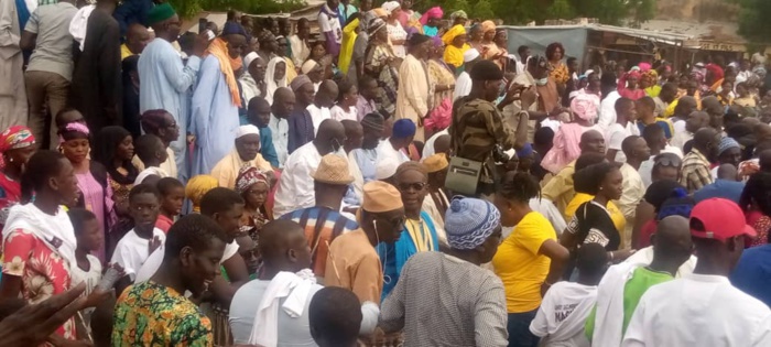Meeting "Sargal" à Kaffrine : Abdoulaye Seydou Sow accueilli en grande pompe à Gniby.