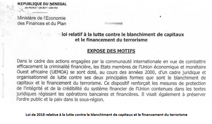Sénégal : que dit la nouvelle loi sur le financement du terrorisme et les activités connexes ?