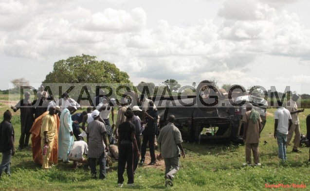 [EXCLUSIF] L’accident du cortège de Macky Sall à Keur Martin à Fatick: Les images 