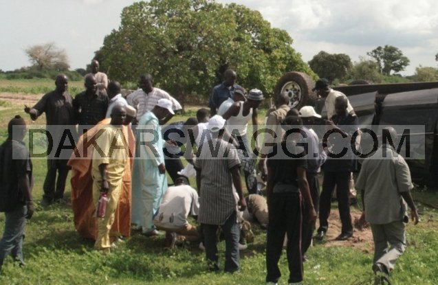 [EXCLUSIF] L’accident du cortège de Macky Sall à Keur Martin à Fatick: Les images 