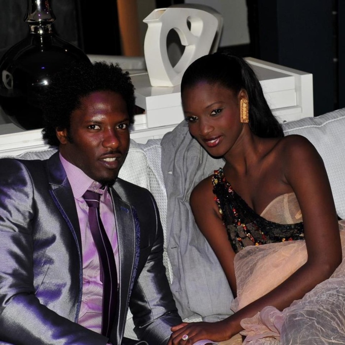 Les mannequins Lissa "Un Café Avec" et Baidish à la grande soirée des Awards de la Fashion Week de Dakar