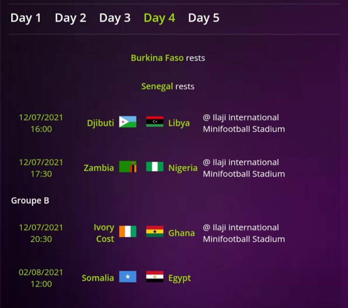CAN 2021 minifoot : le Sénégal entame le tournoi ce vendredi à 19H contre la Zambie.