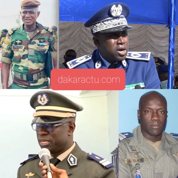 Nominations dans le Haut commandement de la gendarmerie nationale: le colonel Adama Gueye, Gouverneur militaire du Palais, les Colonels Daouda Diop et Meissa Cellé Ndiaye élevés au grade de Général Nominations dans le Haut commandement de la gendarmerie nationale: le colonel Adama Gueye, Gouverneur militaire du Palais, les Colonels Daouda Diop et Meissa Cellé Ndiaye élevés au grade de Général