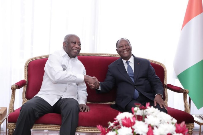 Côte d’Ivoire : Le Président de la République, Alassane Ouattara reçoit Laurent Gbagbo. (IMAGES)