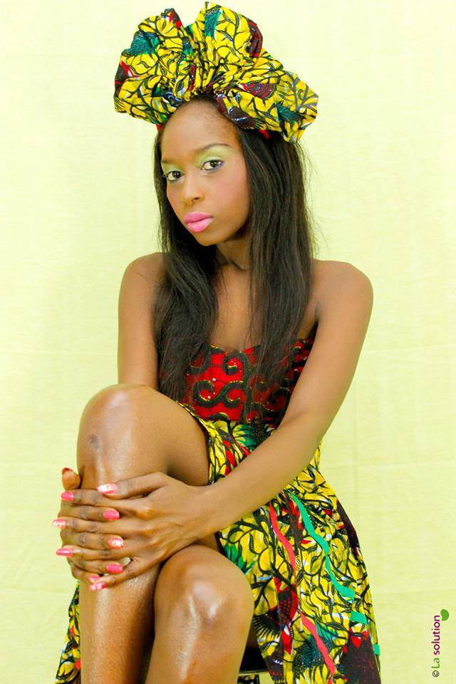 Le mannequin Khadija Fall en mode shooting