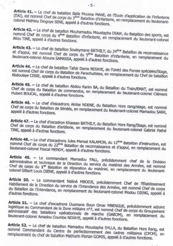 Vaste chamboulement dans l’Armée : le Colonel Kandé de la Zone 5 nommé commandant des forces spéciales