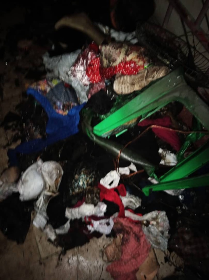 Kaolack : Énième incendie au marché central. Kaolack : Énième incendie au marché central.