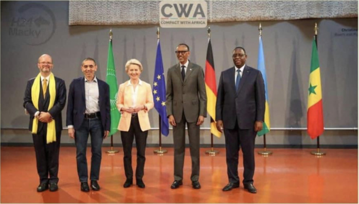Berlin : Macky Sall s’accorde avec Kagamé sur la production de vaccins africains et échanges avec l’association des entreprises allemandes et la directrice générale du FMI.
