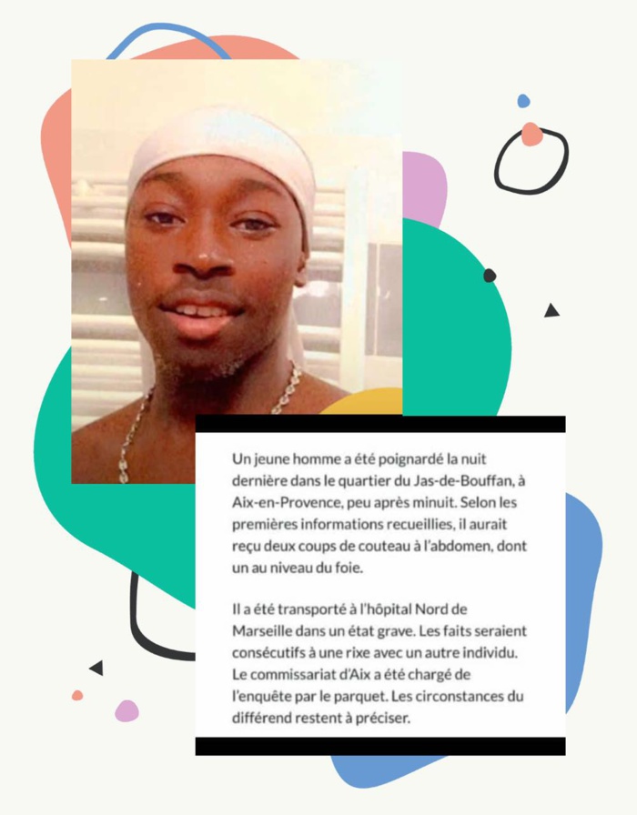 Marseille : Un jeune Sénégalais tué à coups de couteau