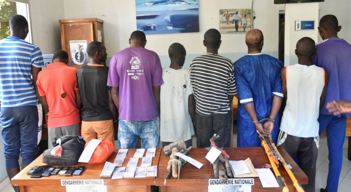 Thiès : arrestation de bandes de malfaiteurs ayant participé aux deux (02) cambriolages perpétrés à Sindia et Sandiara dans le département de Mbour