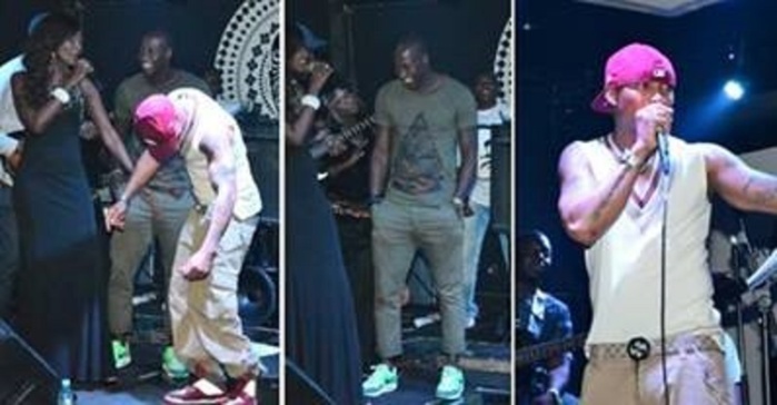 El hadj Diouf et Khalilou Fadiga à la soirée de Coumba Gawlo au Barra Mundi