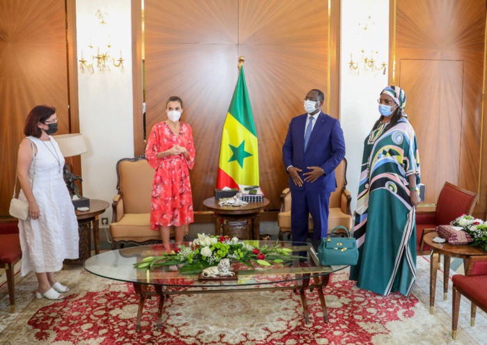 En visite au Sénégal :la Reine d’Espagne a été l’hôte à déjeuner du couple présidentiel
