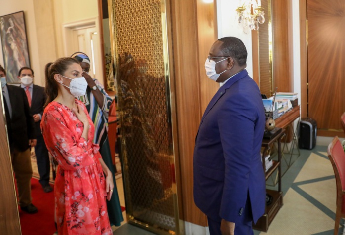 En visite au Sénégal :la Reine d’Espagne a été l’hôte à déjeuner du couple présidentiel