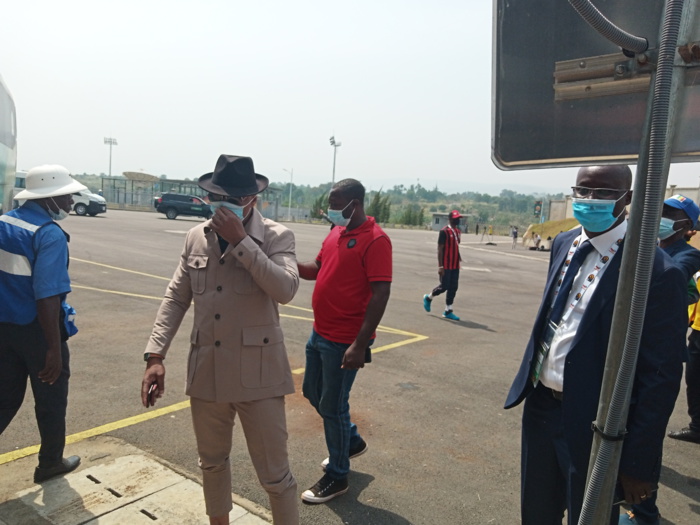 Sénégal - Zimbabwe : El Hadji Diouf et Augustin Senghor au stade Kouekong...