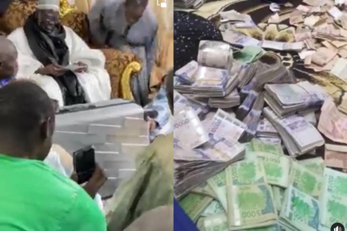 ADIYA À TOUBA / Darou Salam remet au Khalife 310 millions et une boîte d’allumettes… Une hausse de 80 millions entre 2021 et 2022. ADIYA À TOUBA / Darou Salam remet au Khalife 310 millions et une boîte d’allumettes… Une hausse de 80 millions entre 2021 et 2022.