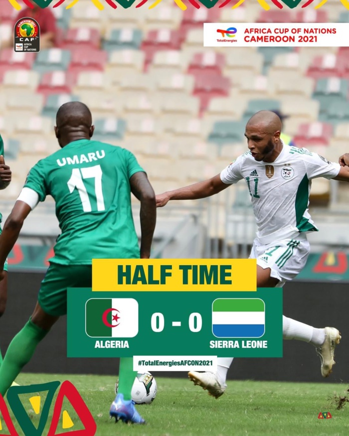 CAN 2022 : L'Algérie accrochée d'entrée par la Sierra Leone, l'Égypte battu par le Nigeria... CAN 2022 : L'Algérie accrochée d'entrée par la Sierra Leone, l'Égypte battu par le Nigeria...