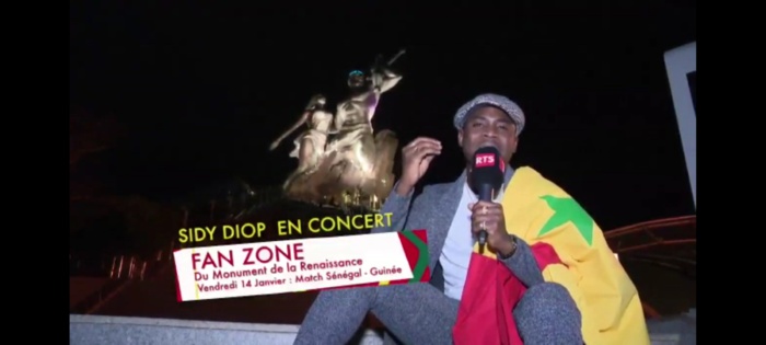 Fan's Zone au Monument de la Renaissance : Sidy Diop en spectacle vendredi à l’issue des matches du jour dont celui du Sénégal