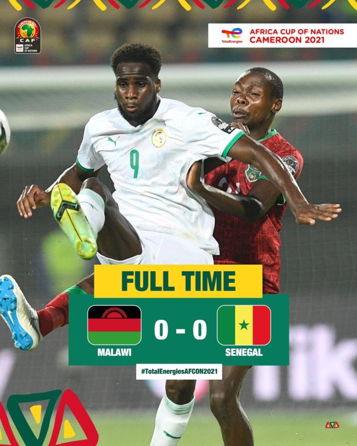 CAN 2022 : Le Sénégal vire en tête du groupe B après un pitoyable nul contre le Malawi (0-0) CAN 2022 : Le Sénégal vire en tête du groupe B après un pitoyable nul contre le Malawi (0-0)